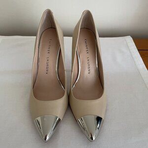 Chinese  Laundry Nude Leather Spectator Pump